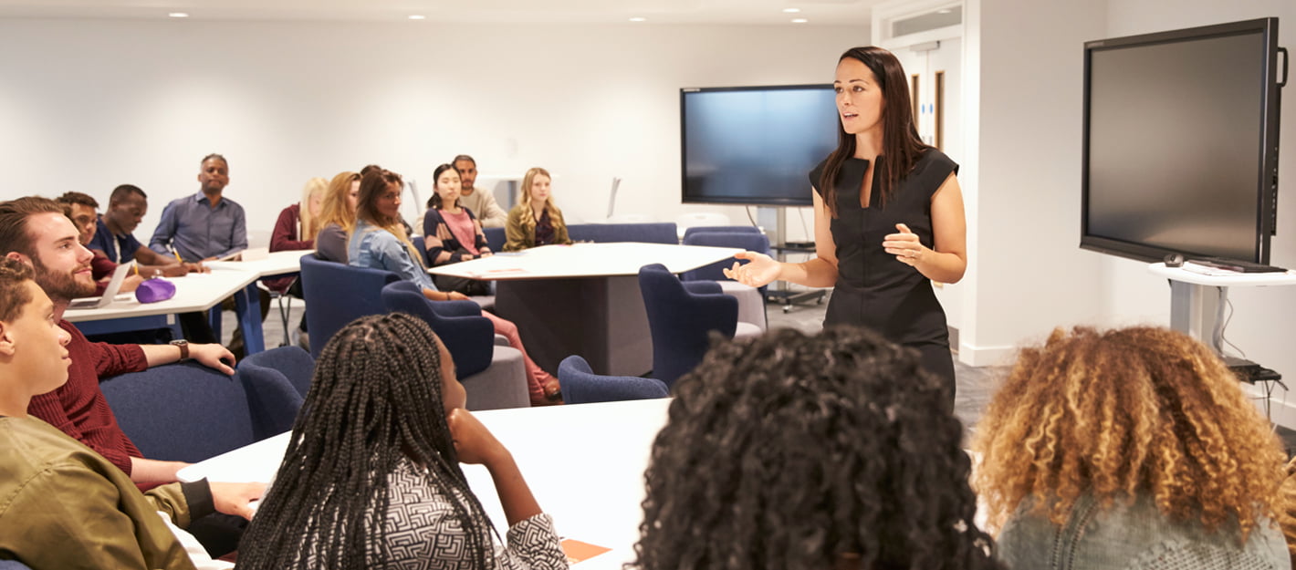 Class with Students and Teachers